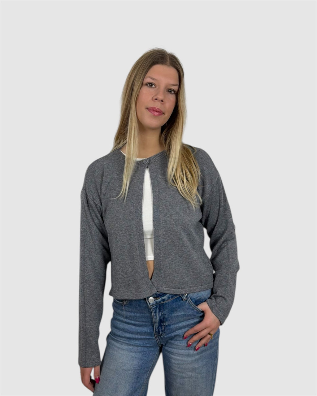 Gilet CLÉA gris foncé