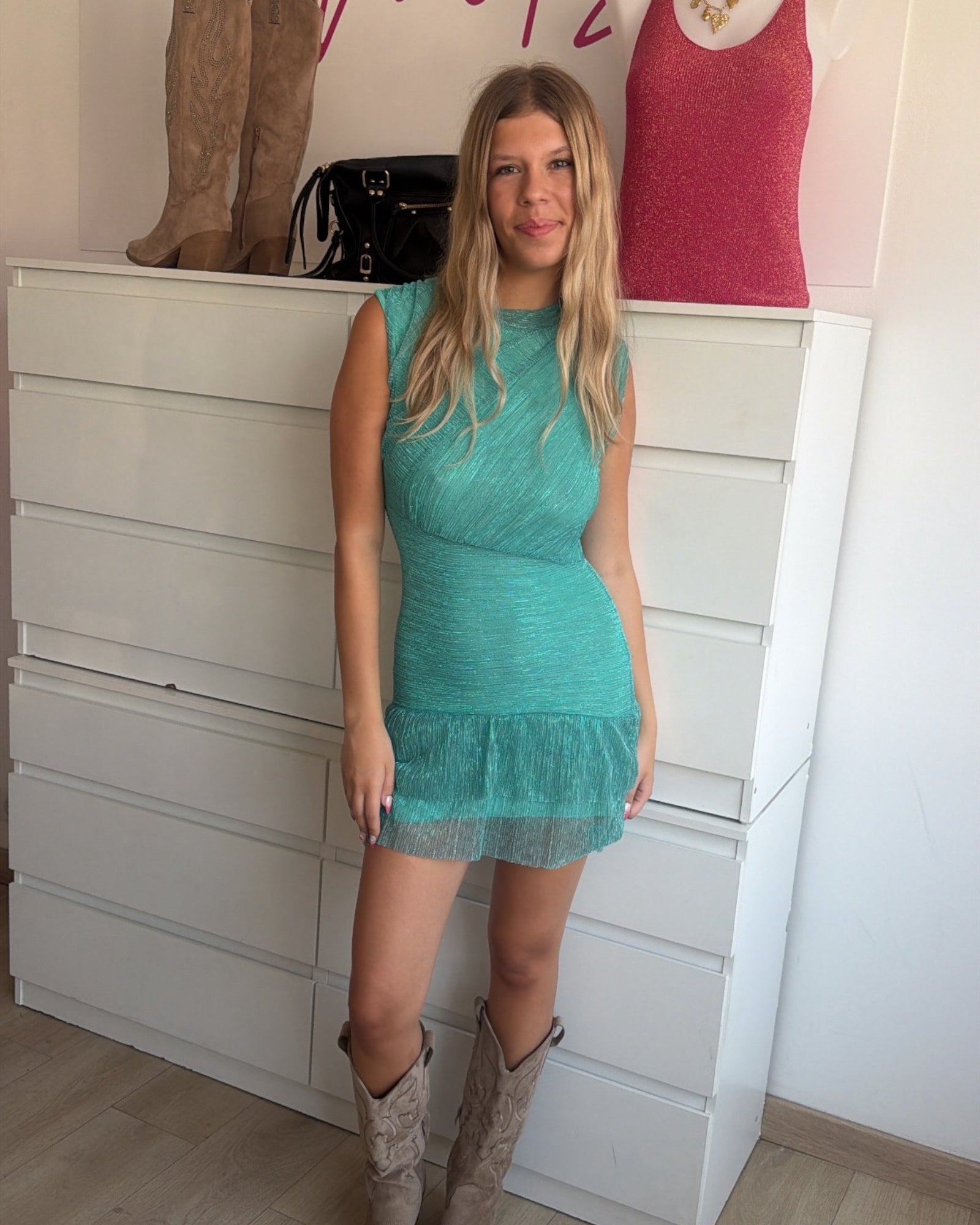 Robe CARO turquoise