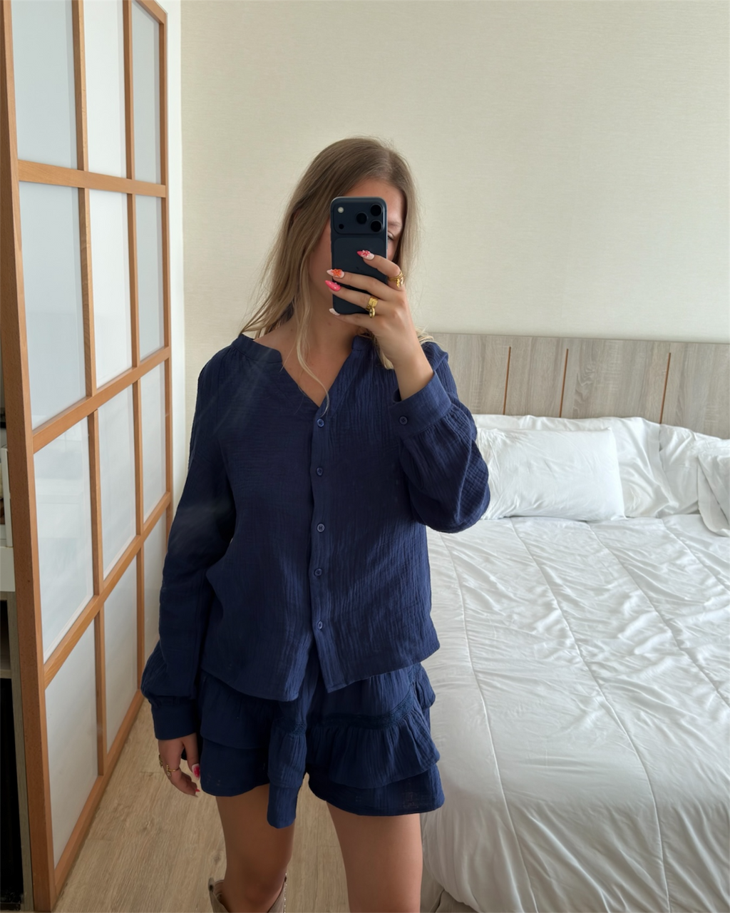 Chemise LYSÉA bleu roi