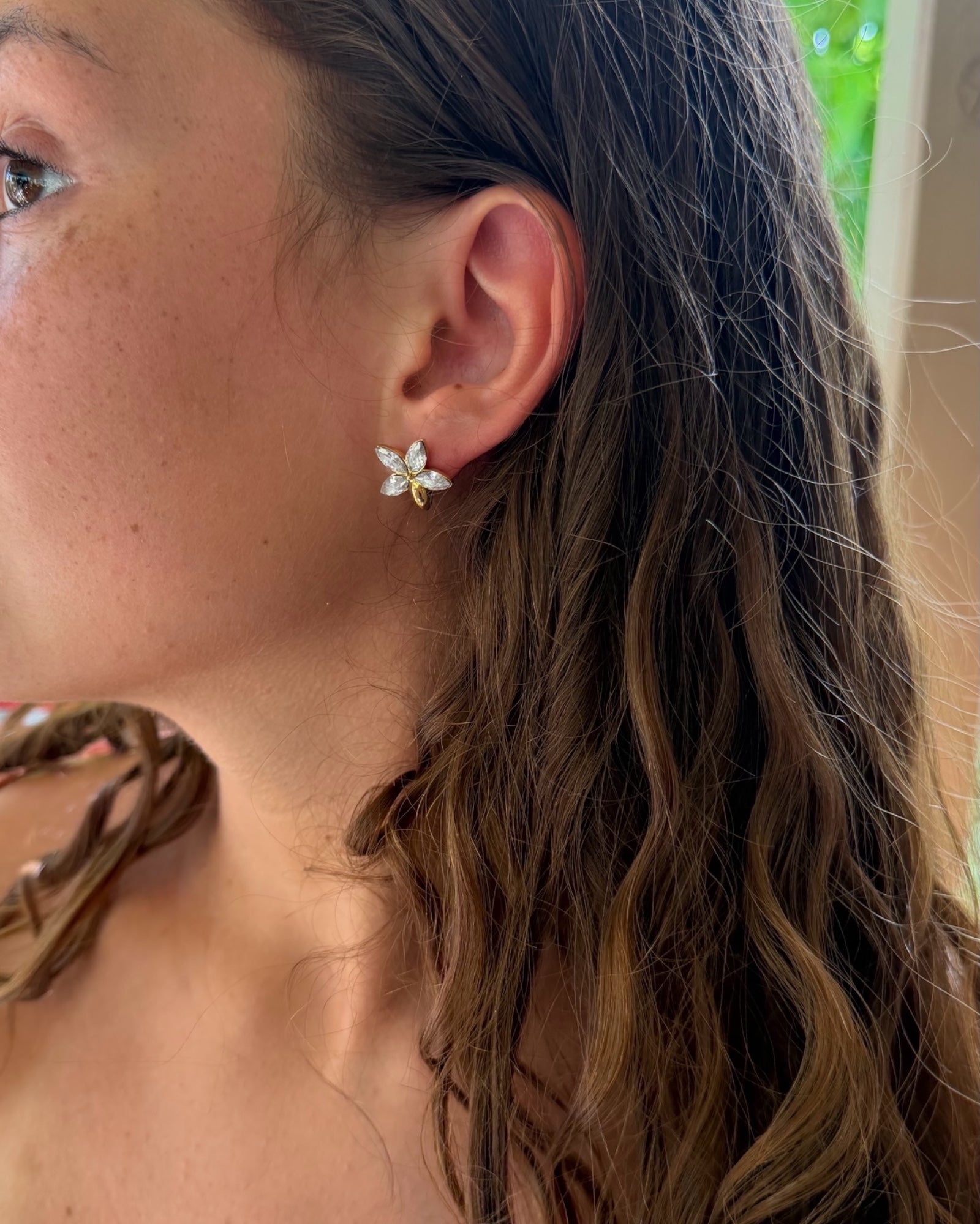 Boucles TESSA blanc