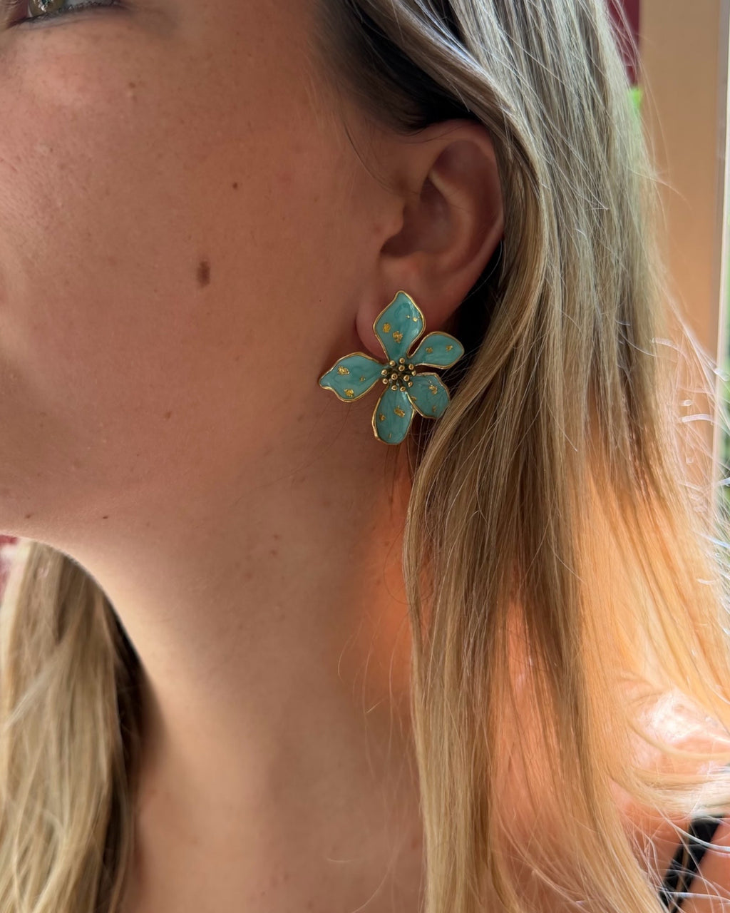 Boucle HIBISCUS vert