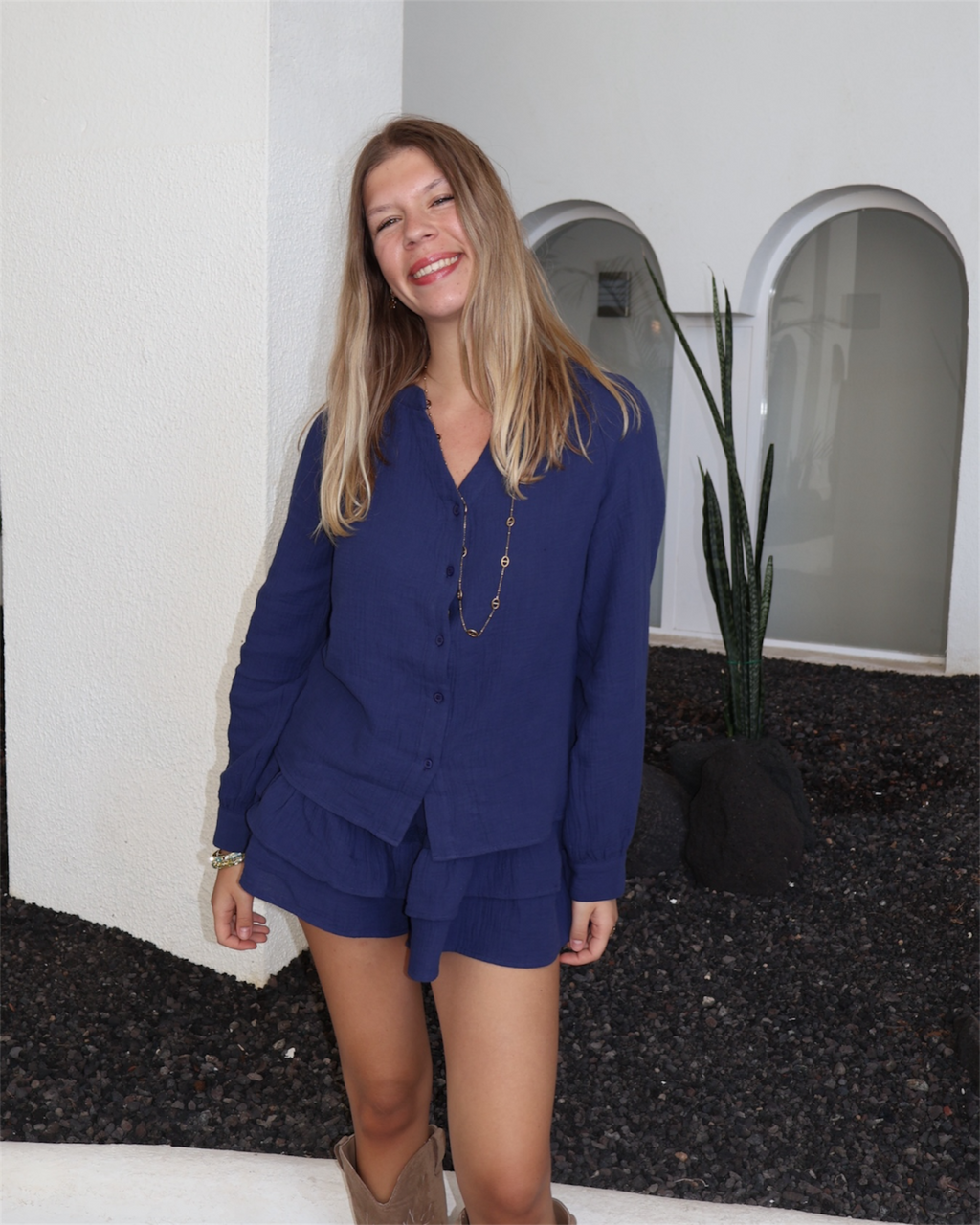 Chemise LYSÉA bleu roi