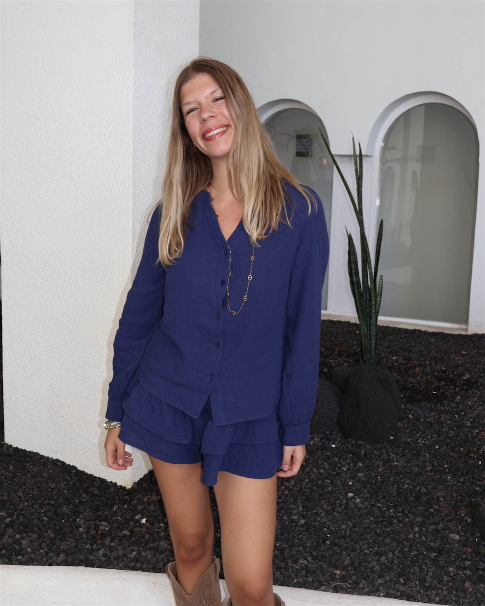 Chemise LYSÉA bleu roi