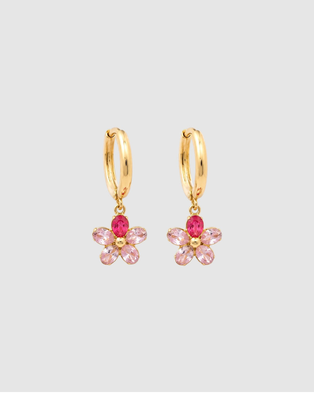 Boucles TIMA rose
