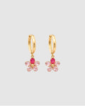 Boucles TIMA rose