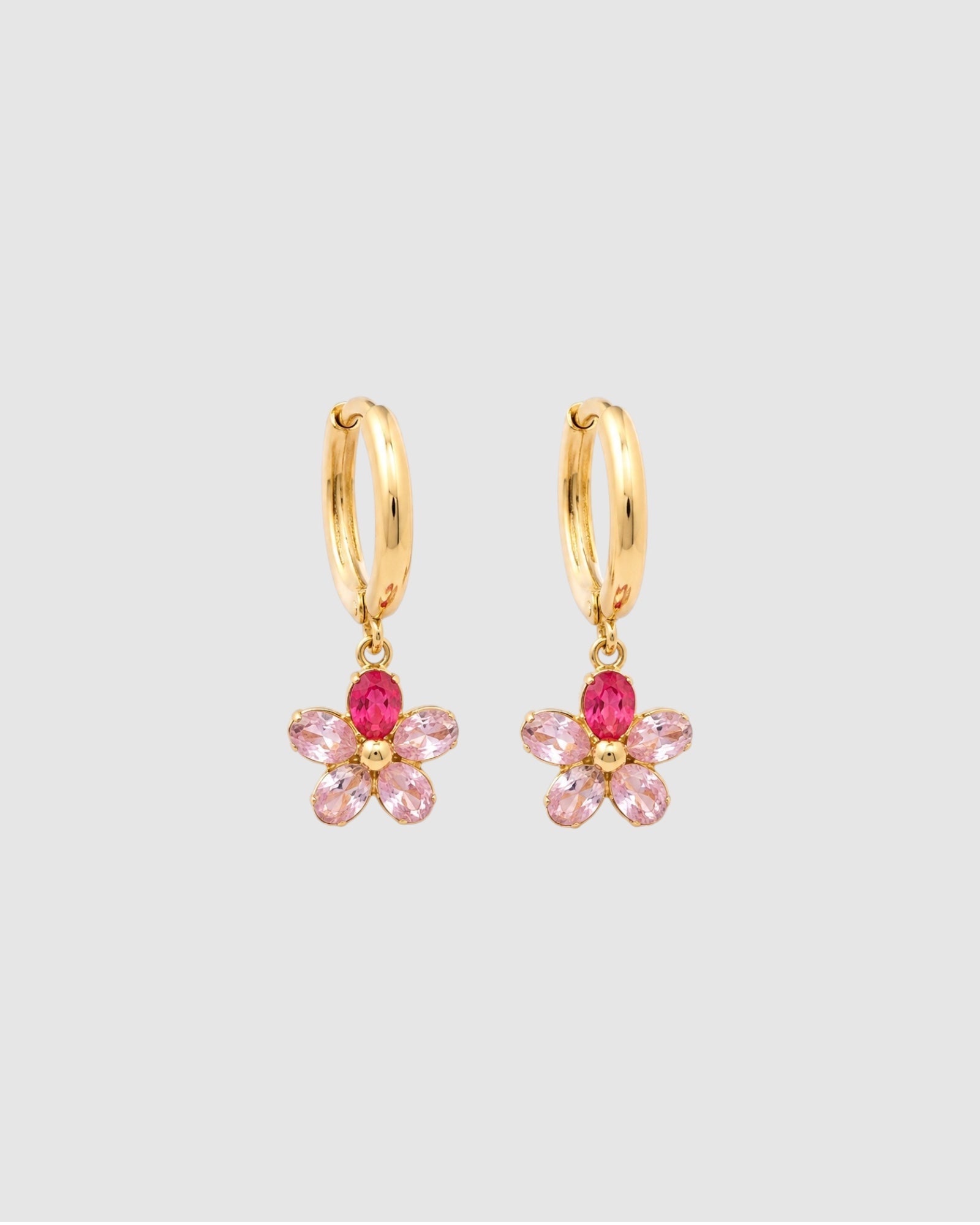 Boucles TIMA rose