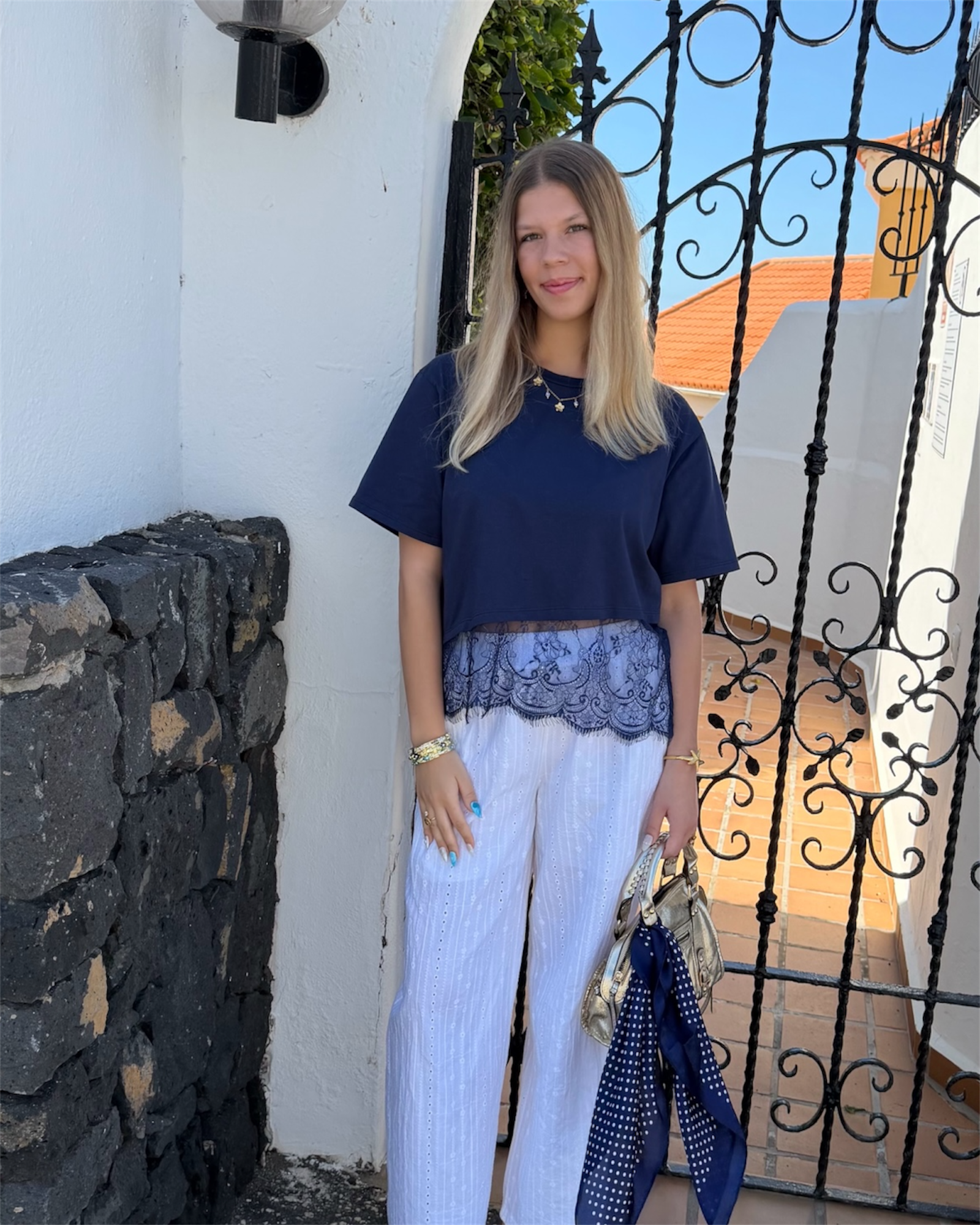 T-shirt CAMILLE navy