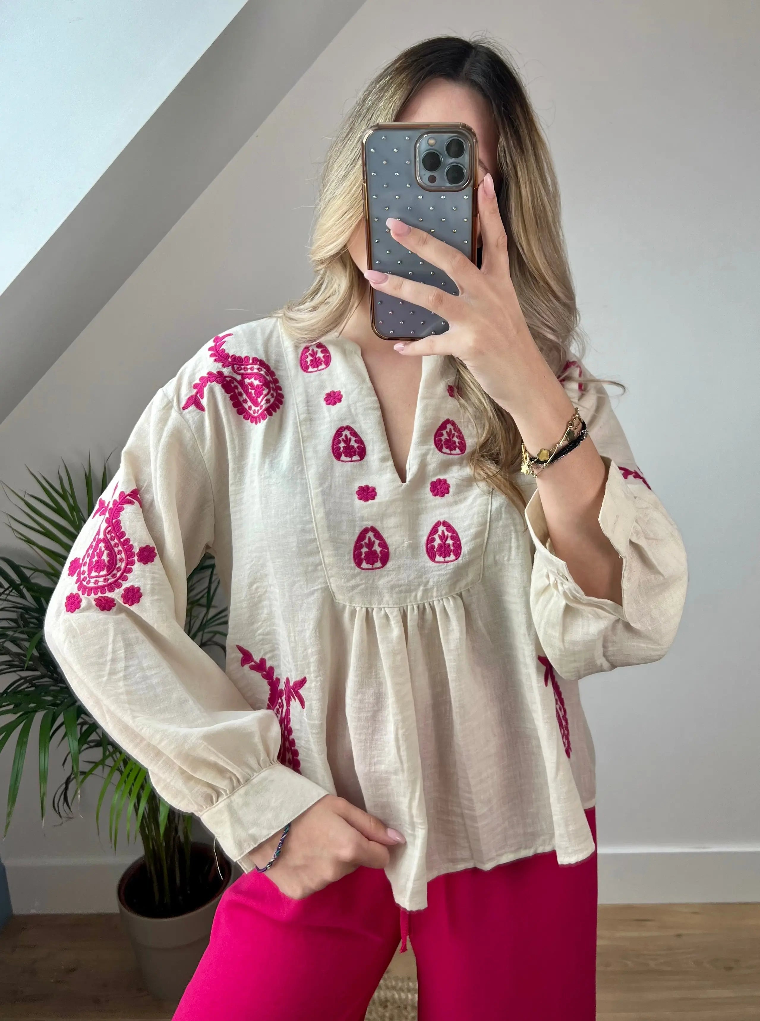 Blouse Santorini Rose
