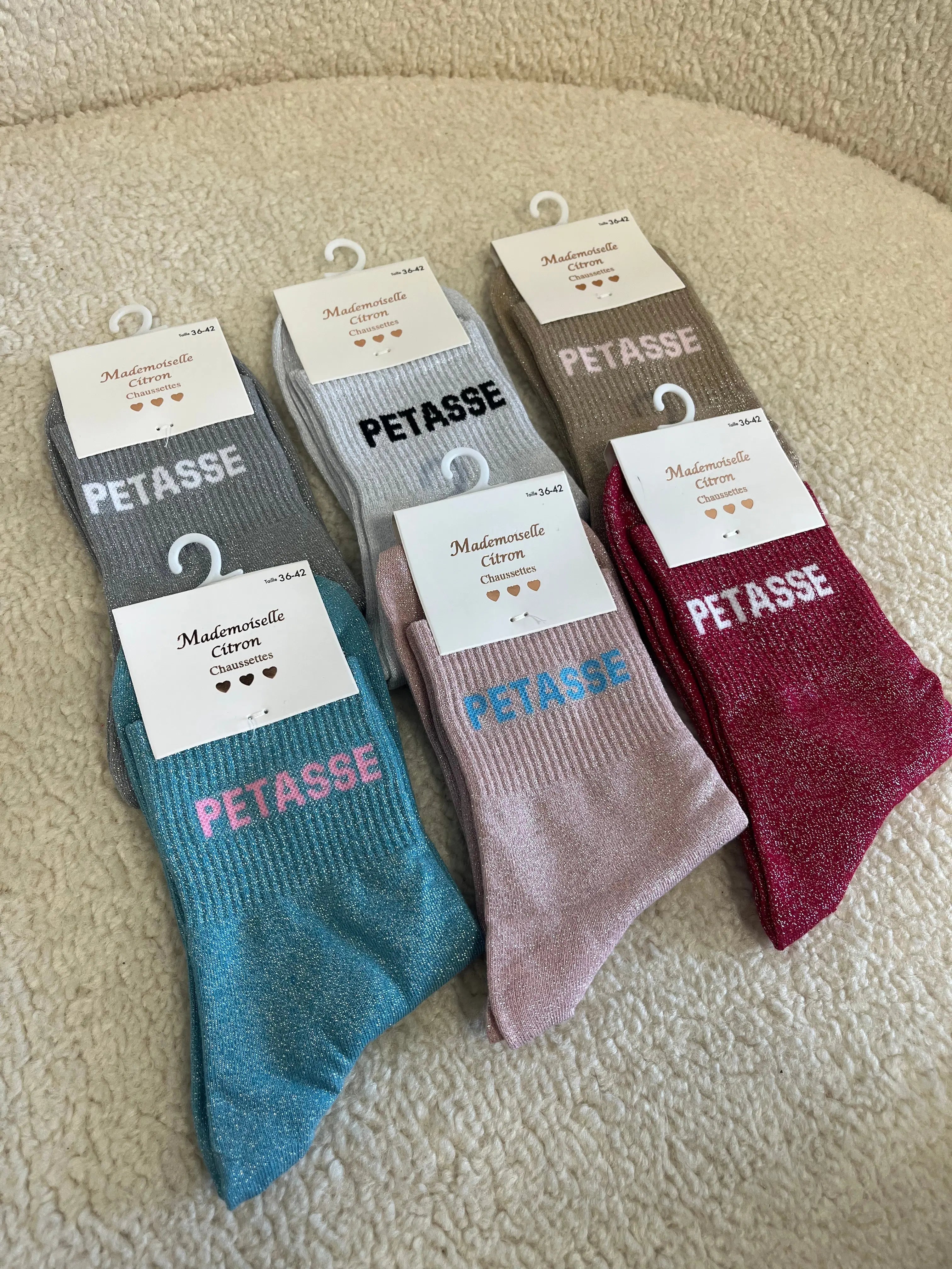 Chaussettes paillettes Petasse