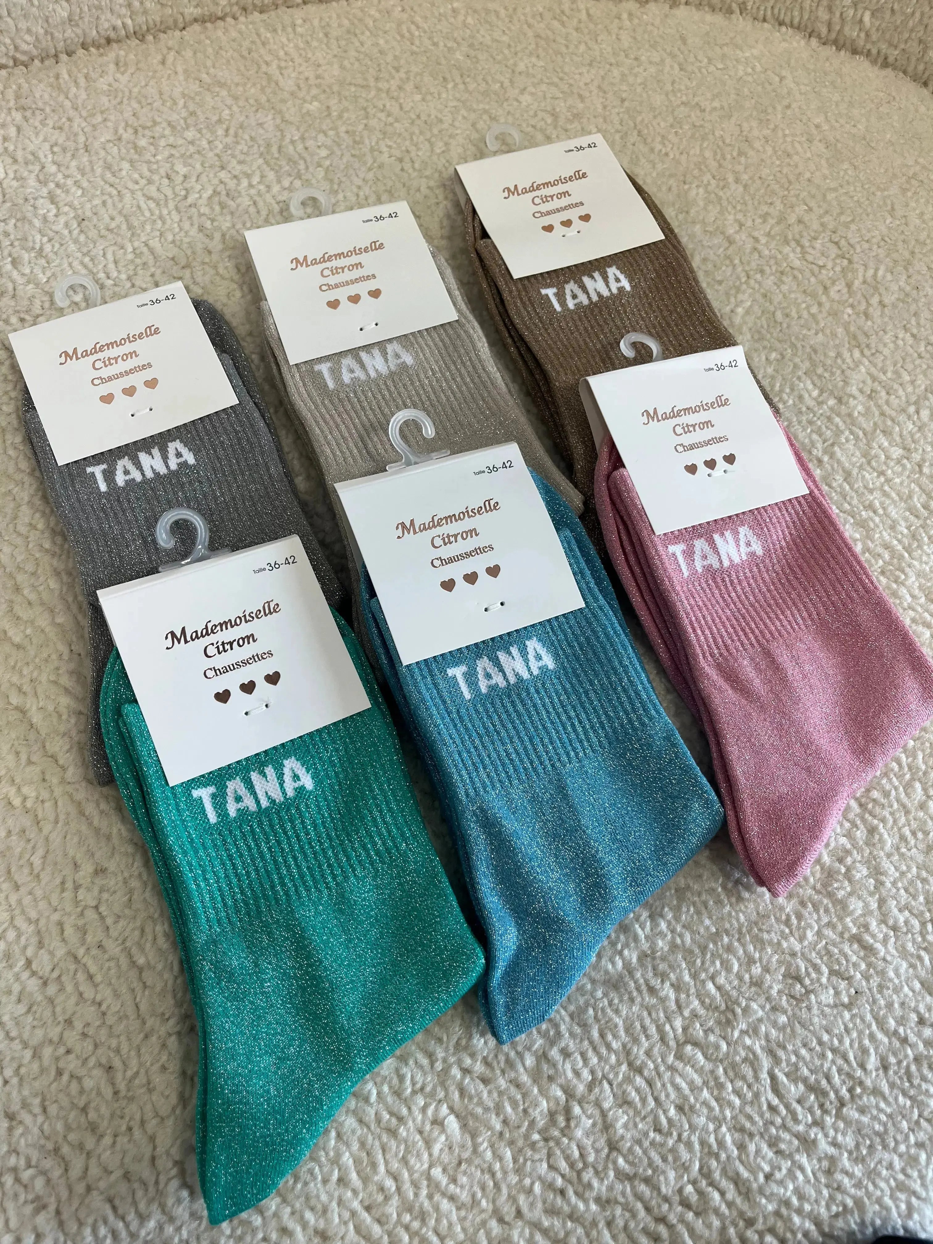 Chaussettes paillettes Tana