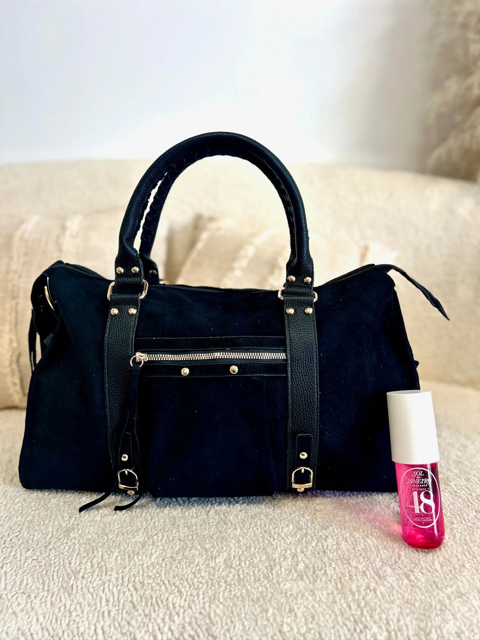 Sac Elsa suédine noir XXL