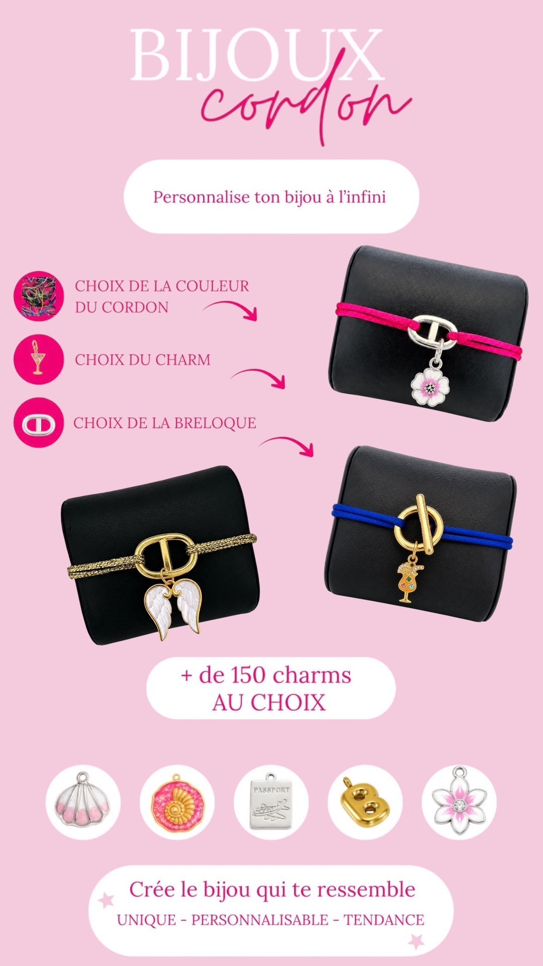 Bijou cordon personnalisé