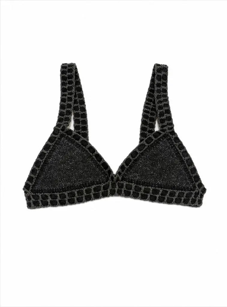 Maillot Camélia Noir haut