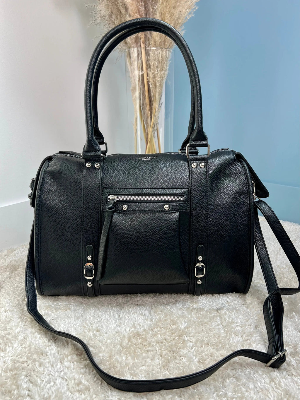 Sac Elsa noir mat XXL