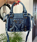 Petit sac Elsa jean bleu foncé M