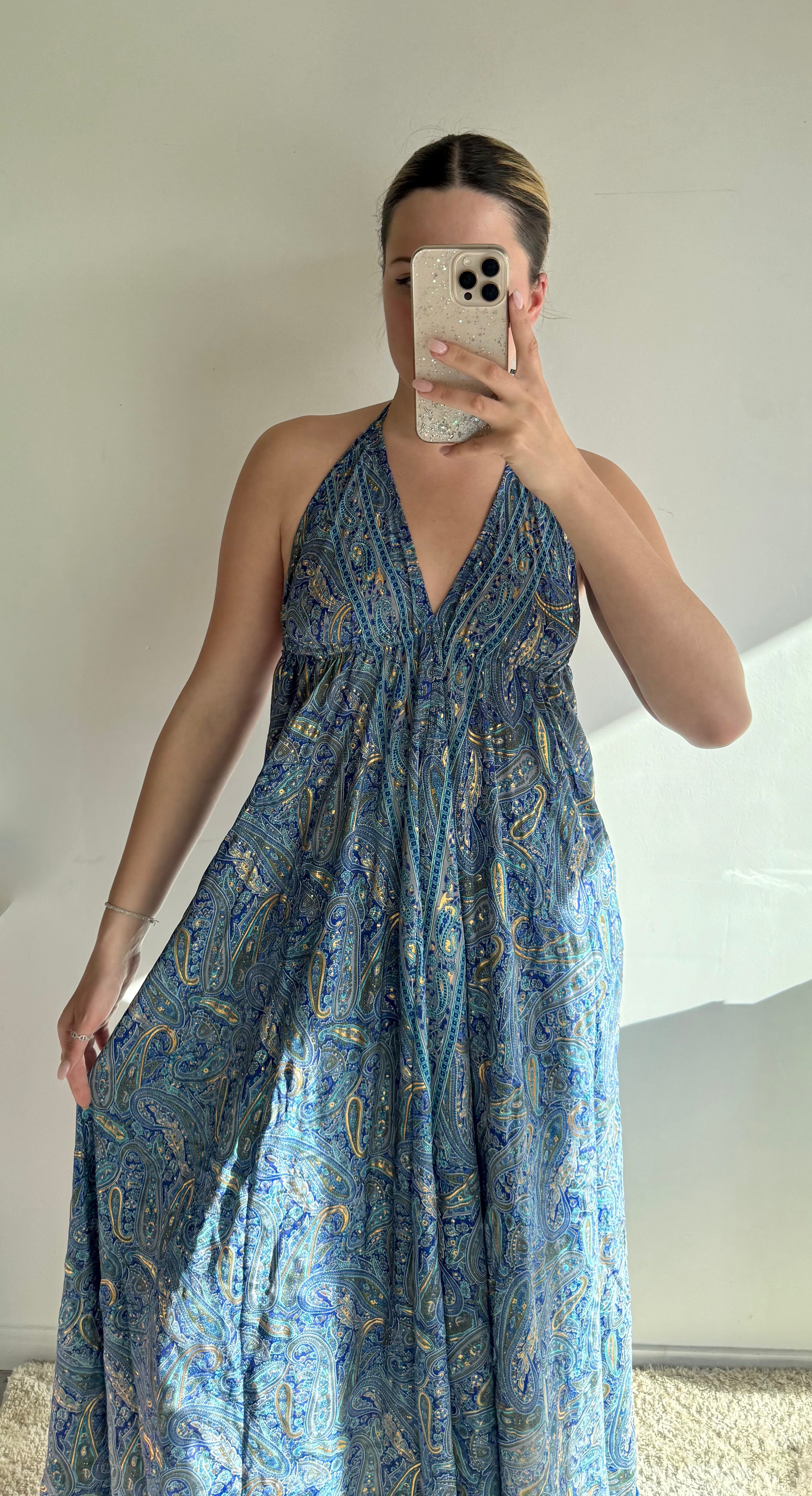 Robe Sophia bleu classique
