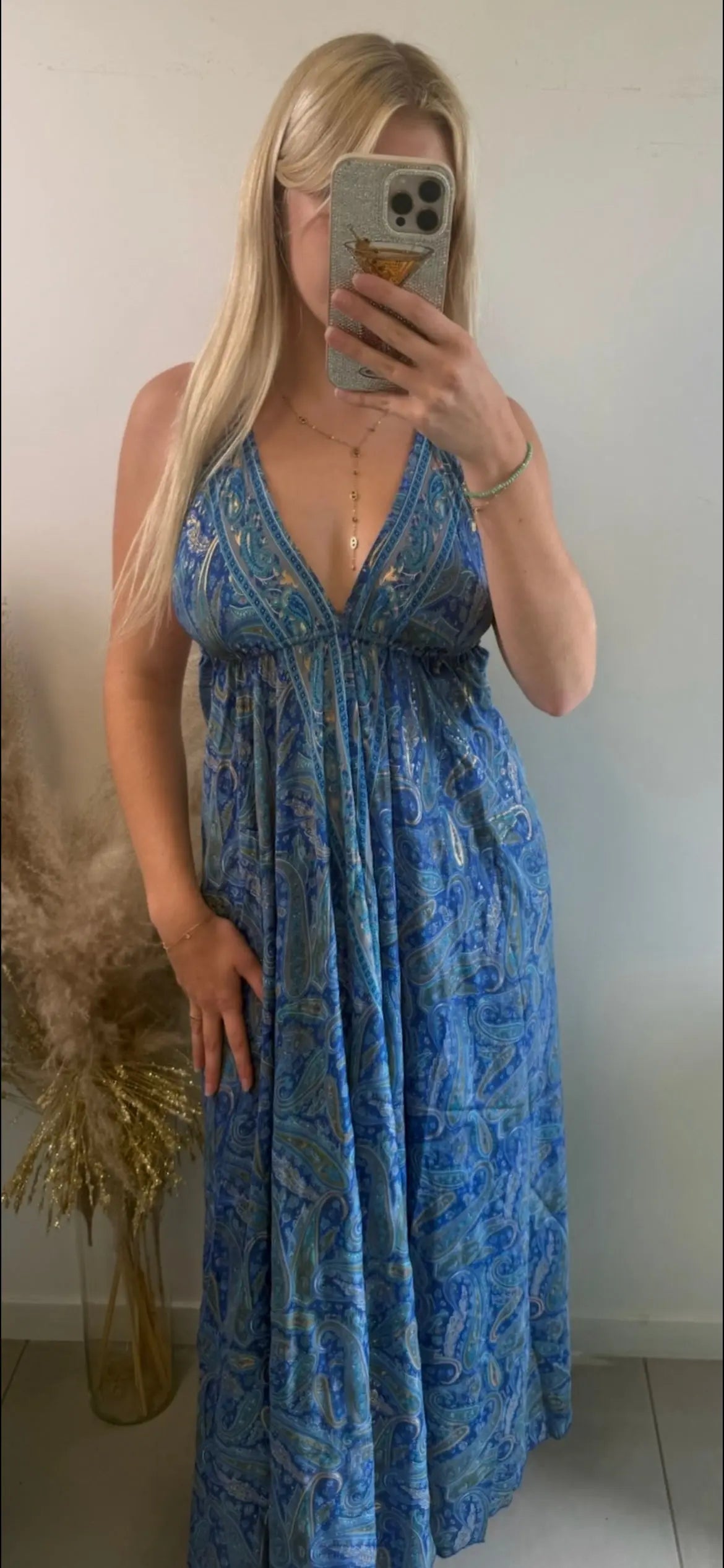Robe Sophia bleu classique