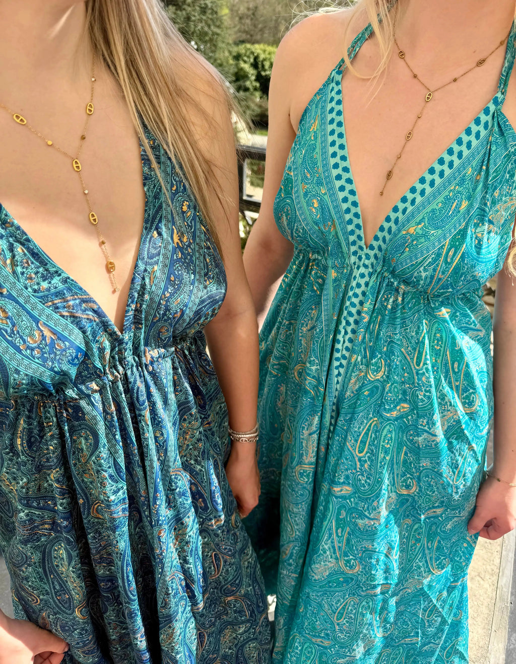 Robes bohème turquoise