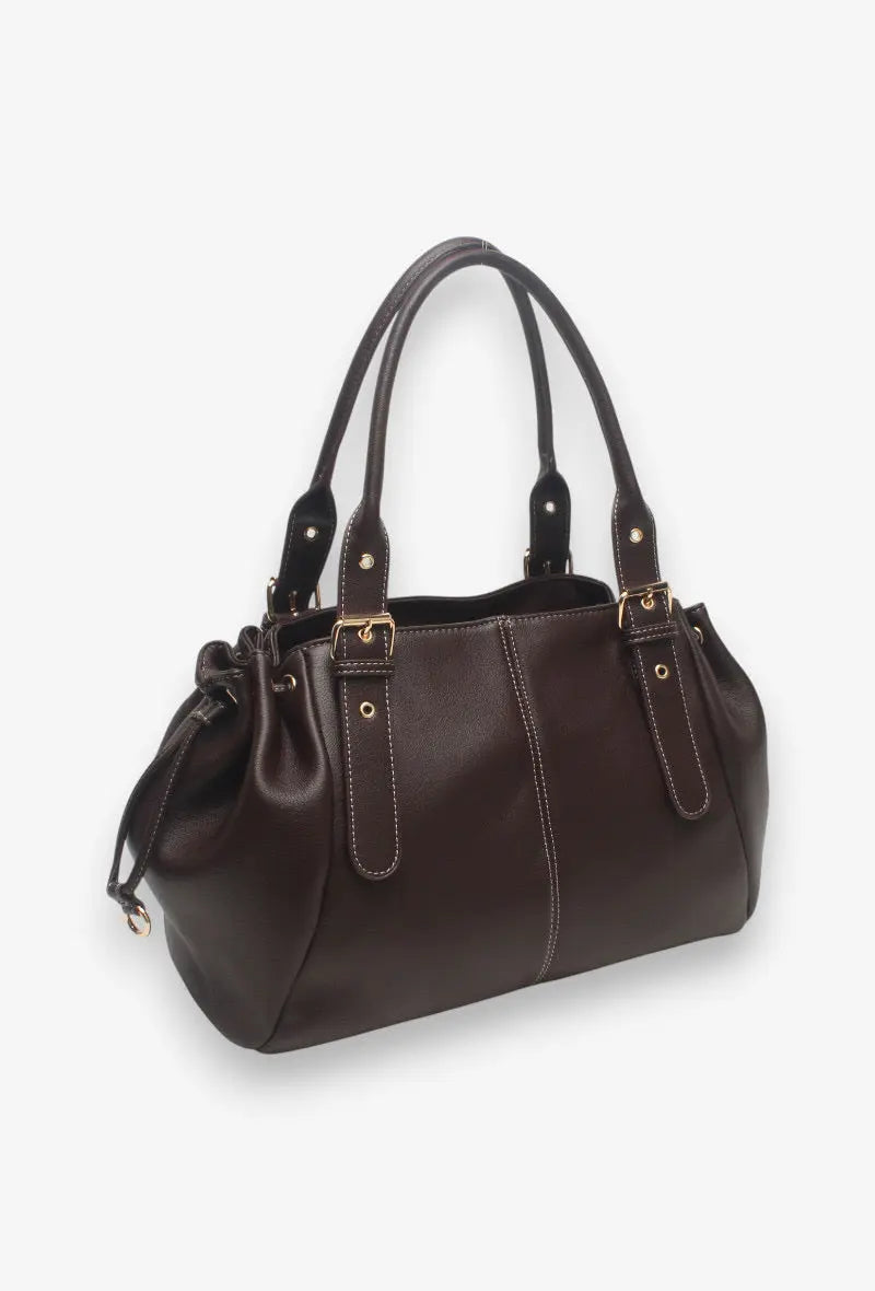 Sac Alma chocolat lisse précommande expédition prévue le 20/09