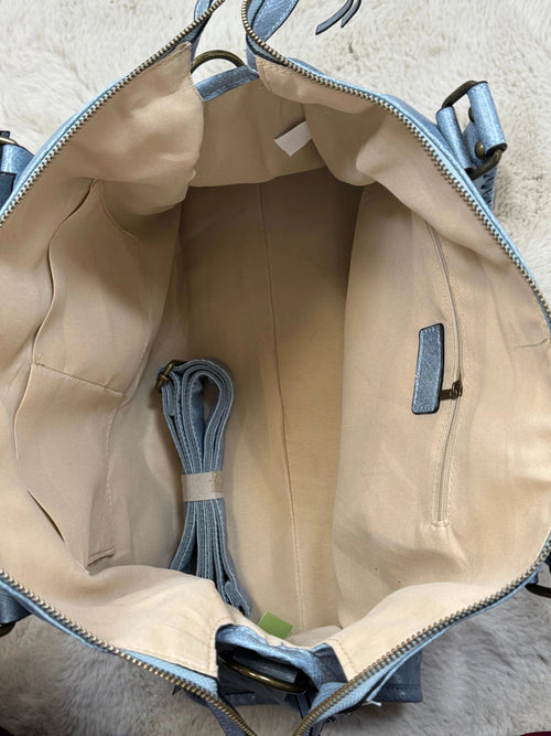 Sac Elsa XXL brillant bleu