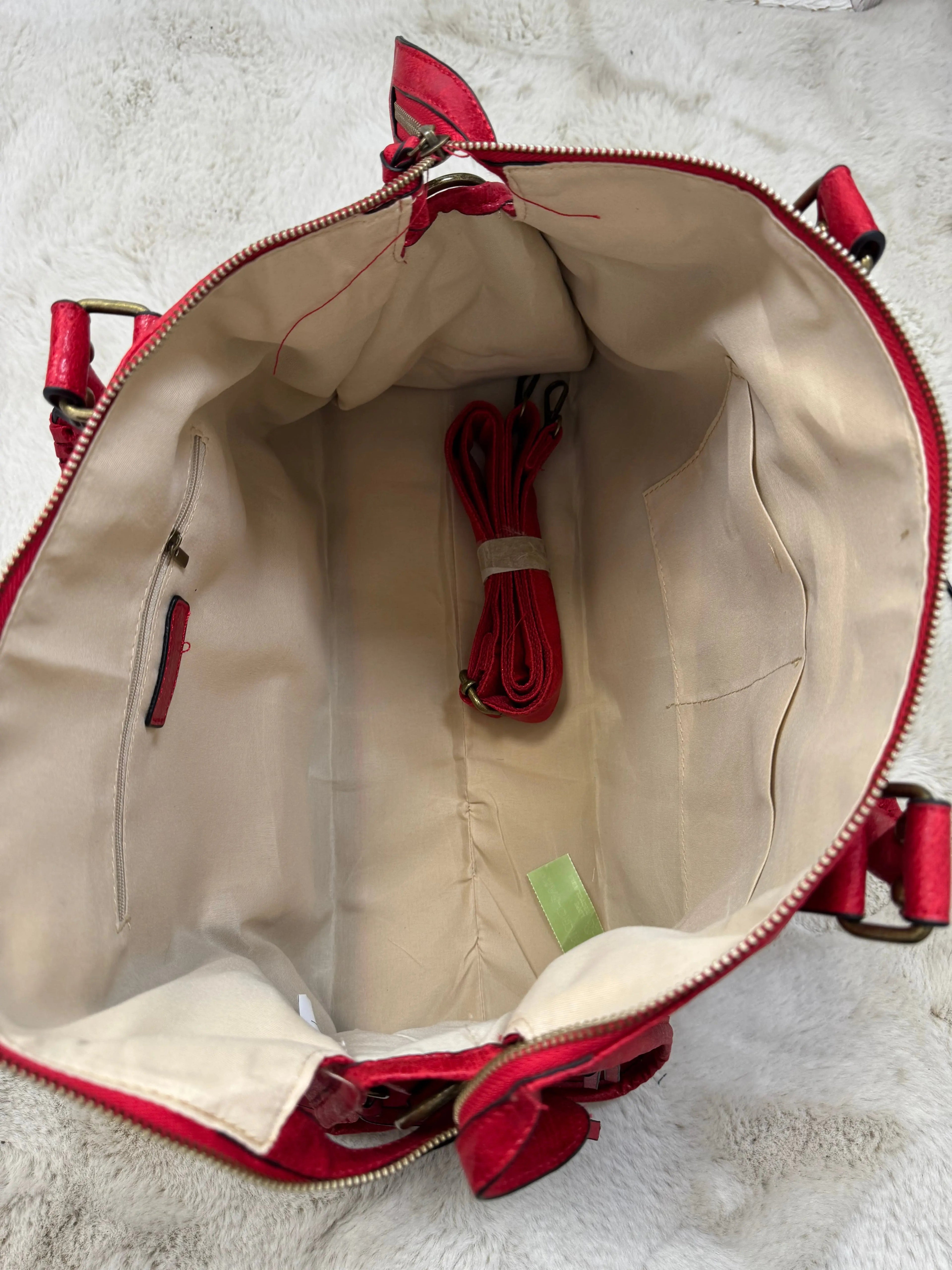 Sac Elsa XXL brillant rouge
