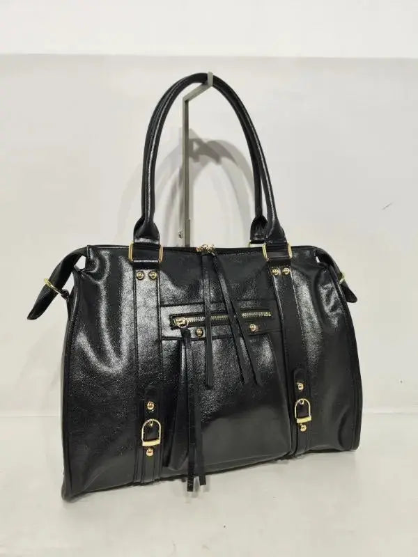 Sac Elsa paillettes noir XXL