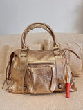Sac Mila cuir champagne XXL