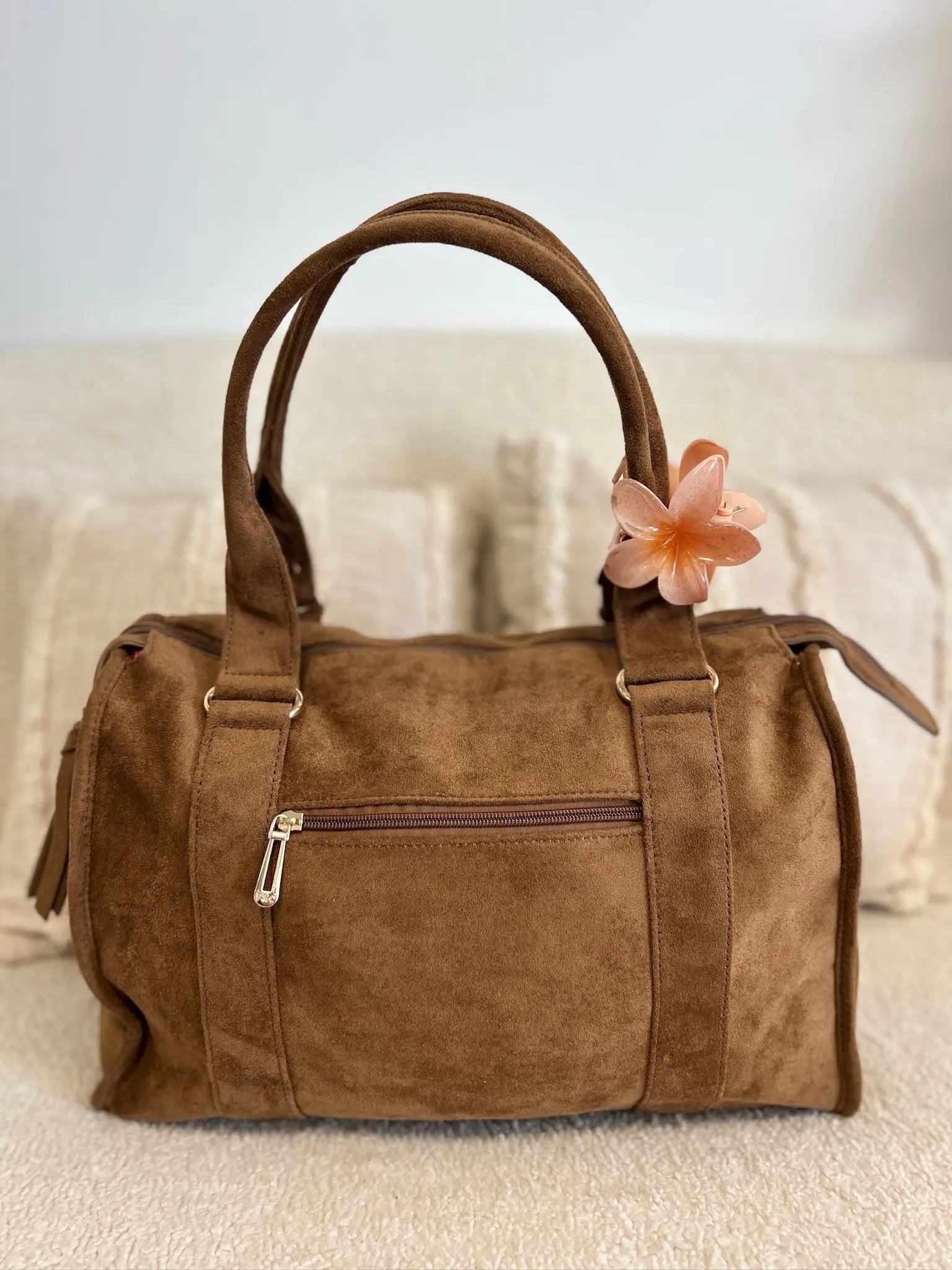 Sac Nina suédine camel précommande expédition prévue le 21/08
