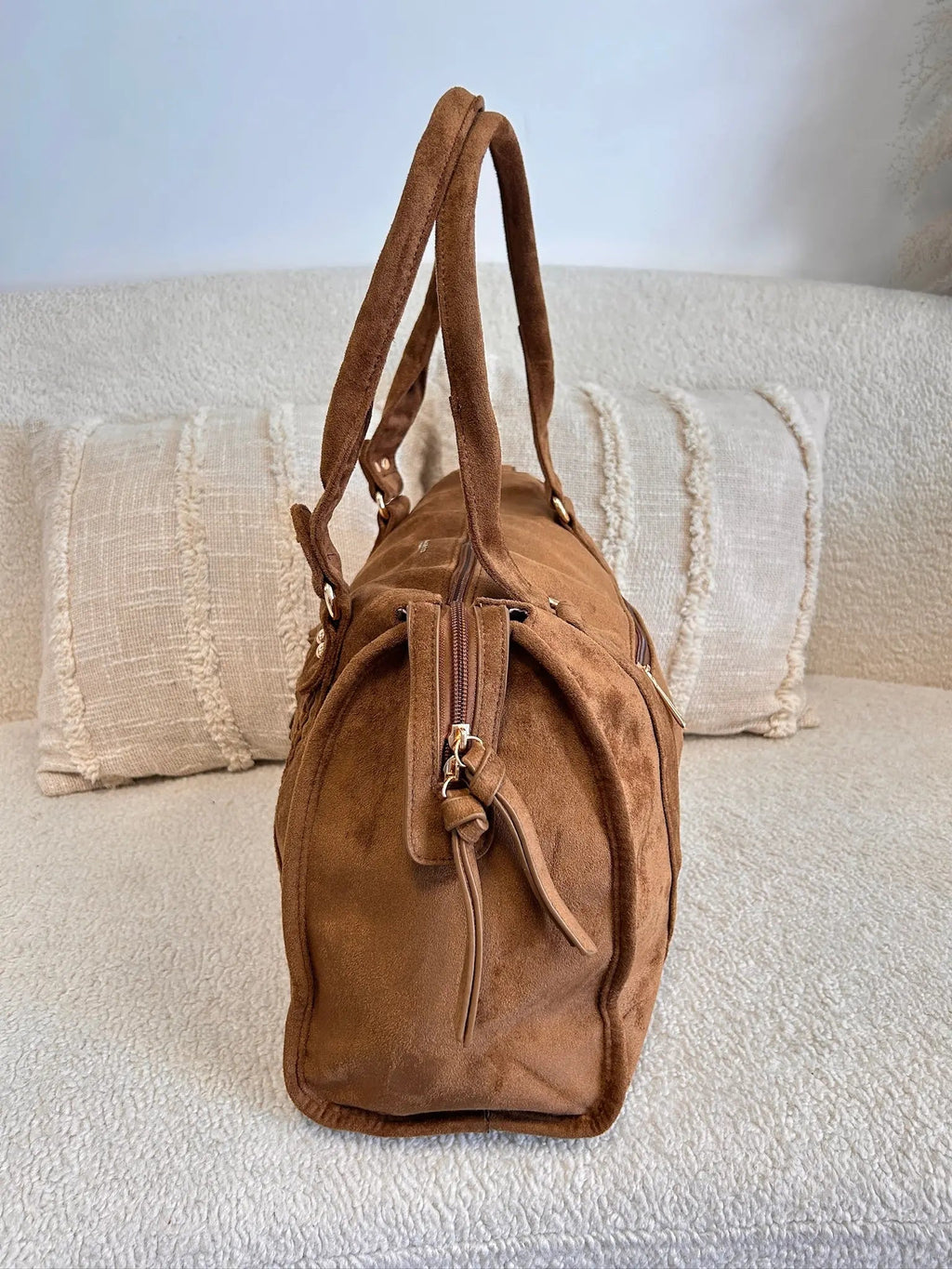 Sac Nina suédine camel précommande expédition prévue le 21/08