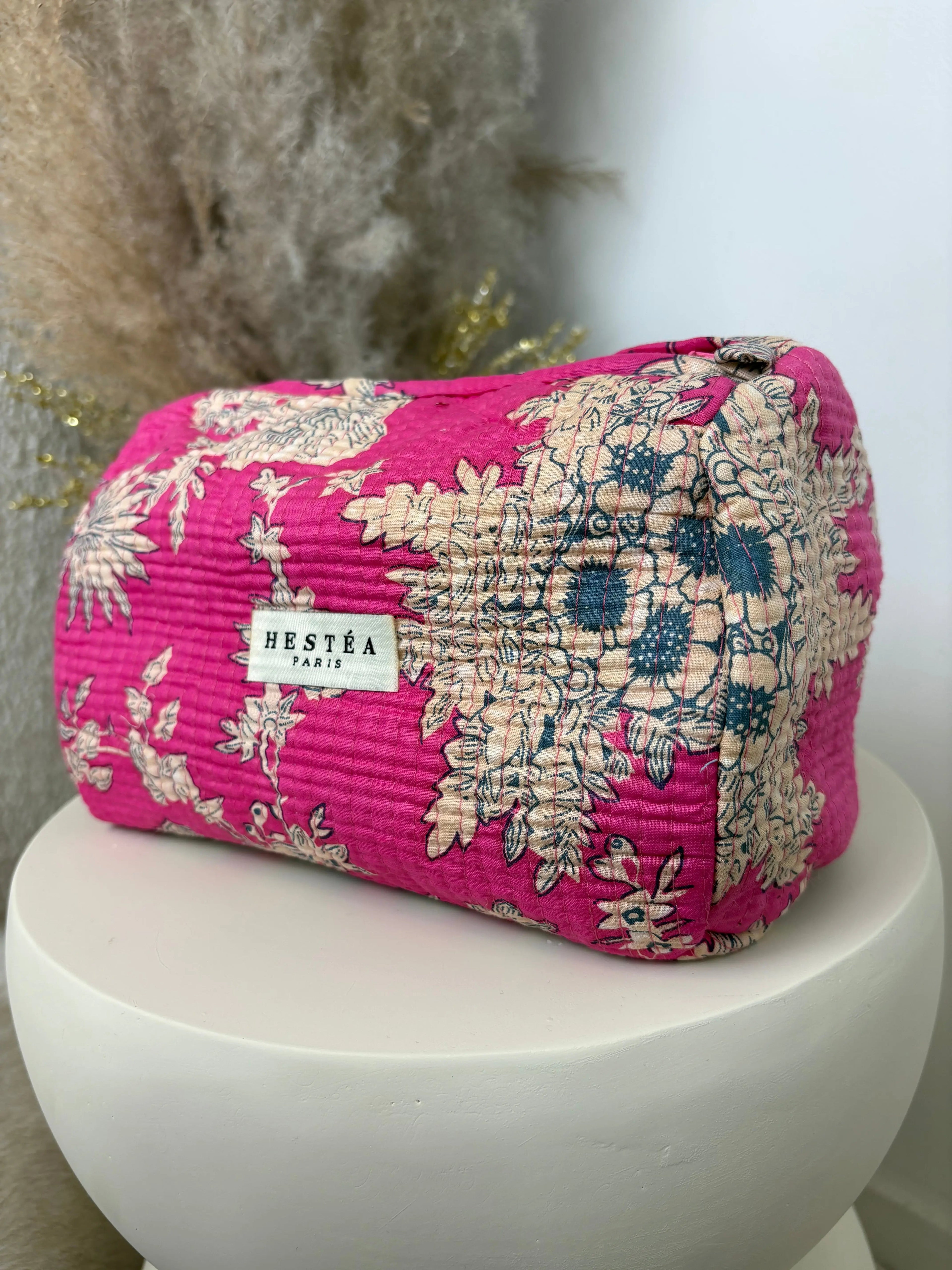 Trousse bohème Alba fuchsia