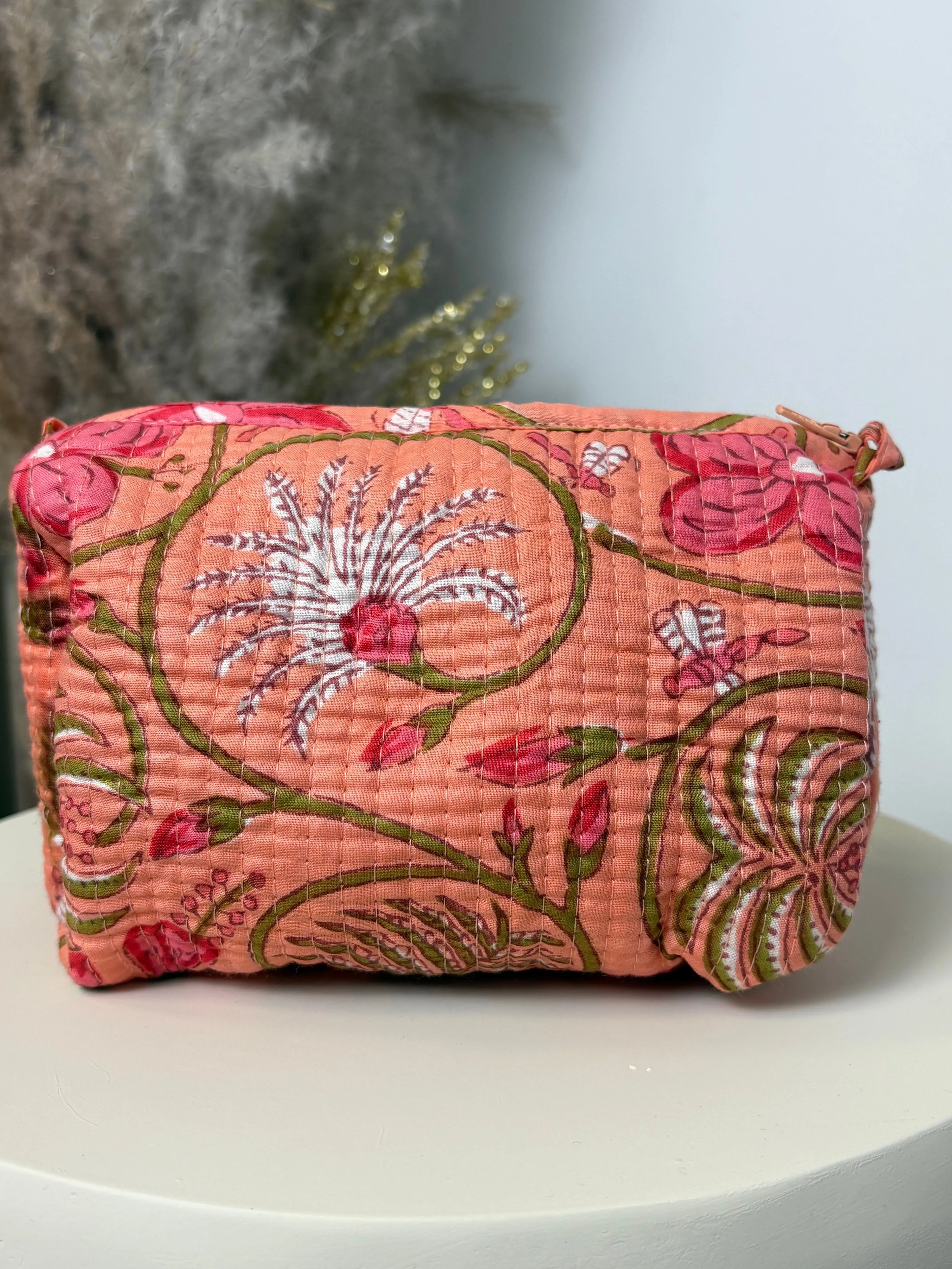 Trousse bohème Nina saumon