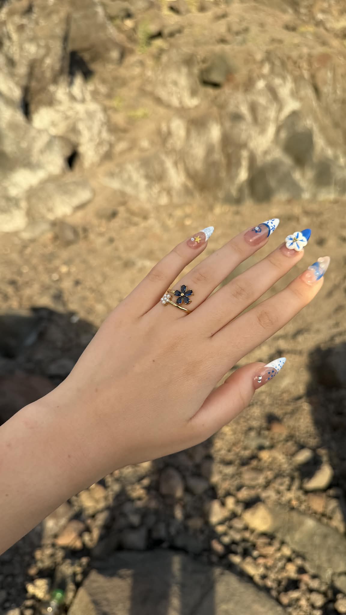 Bague BLEUETTE