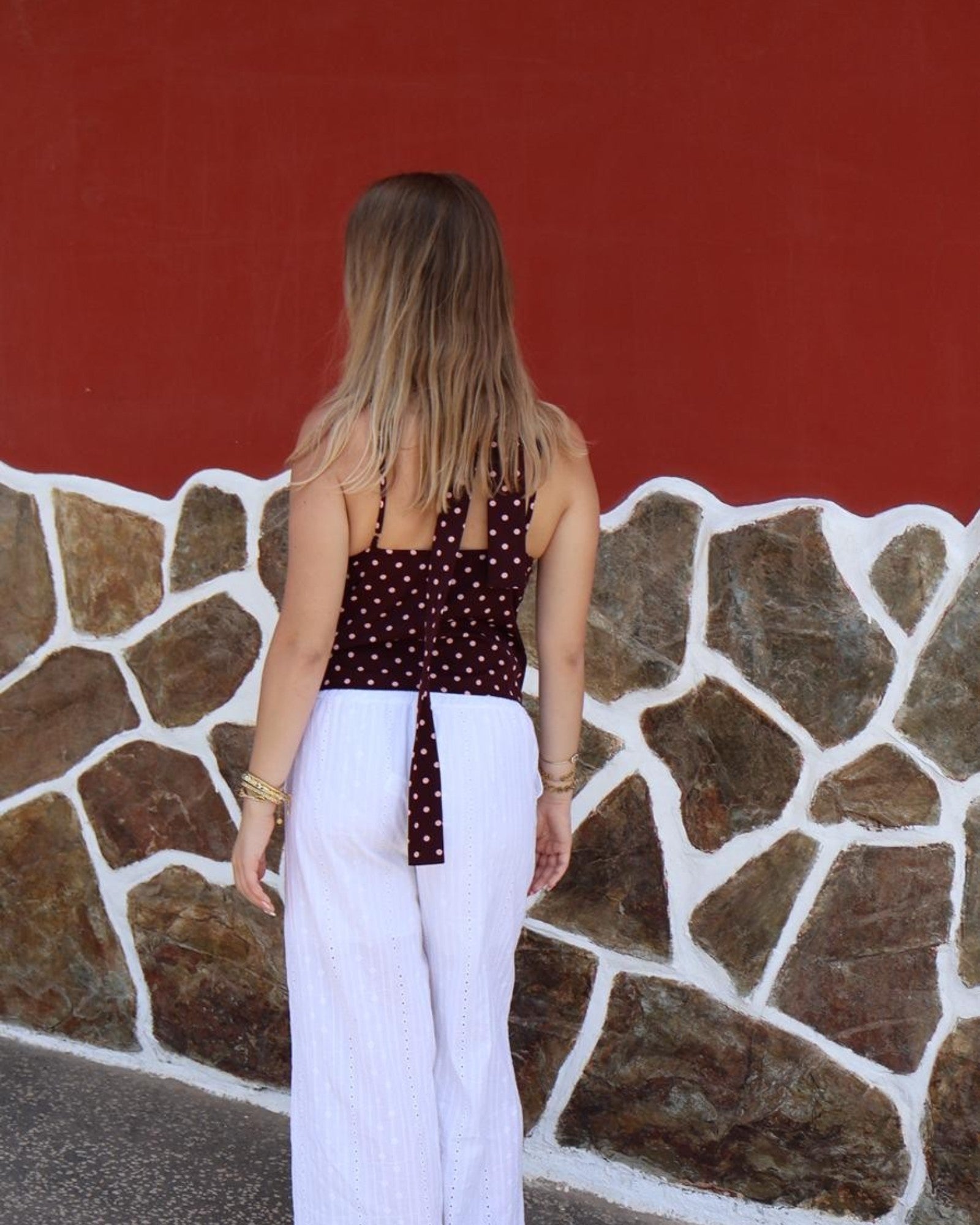 Top FLORIA marron