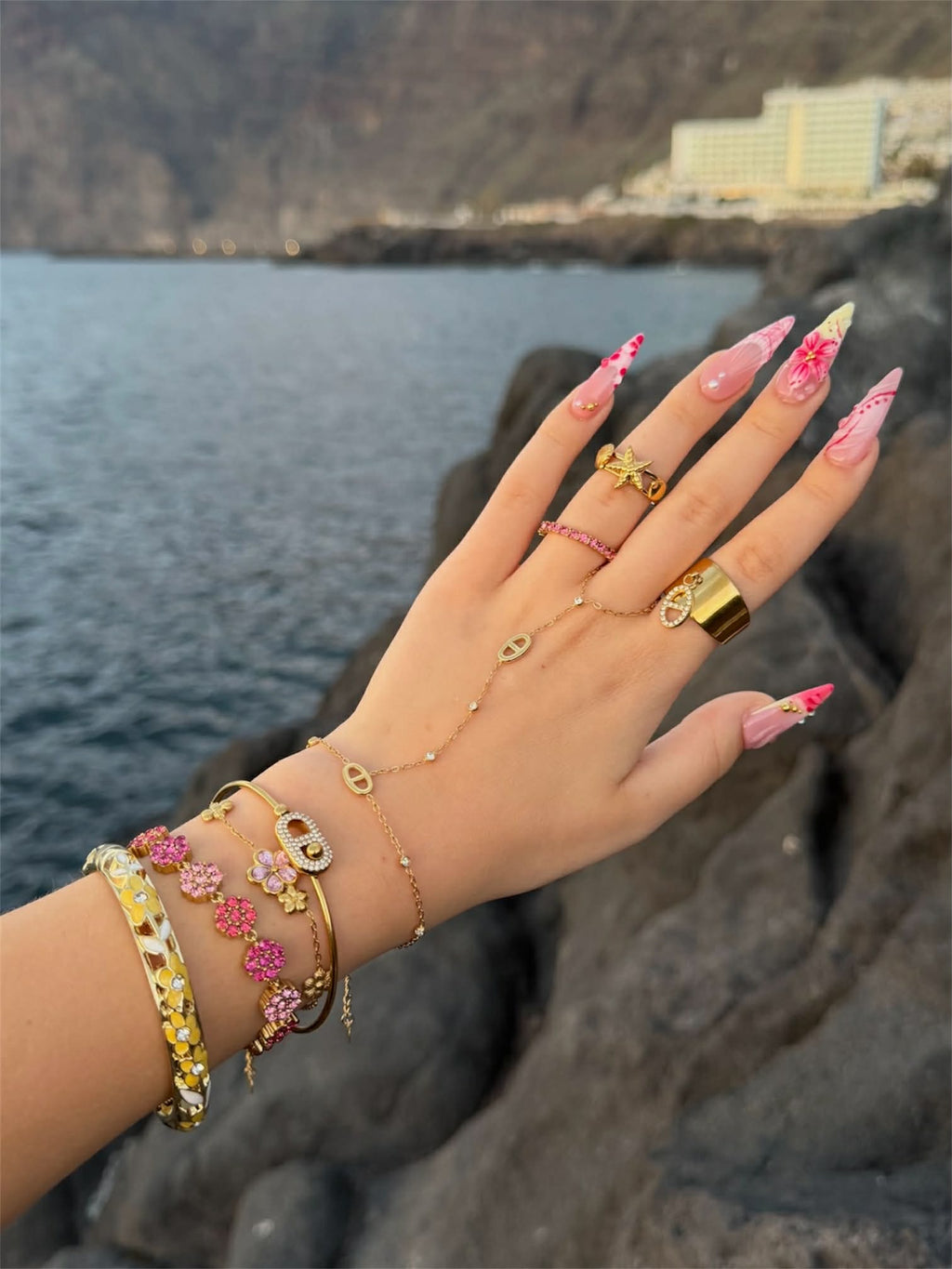 Bague CÉON rose