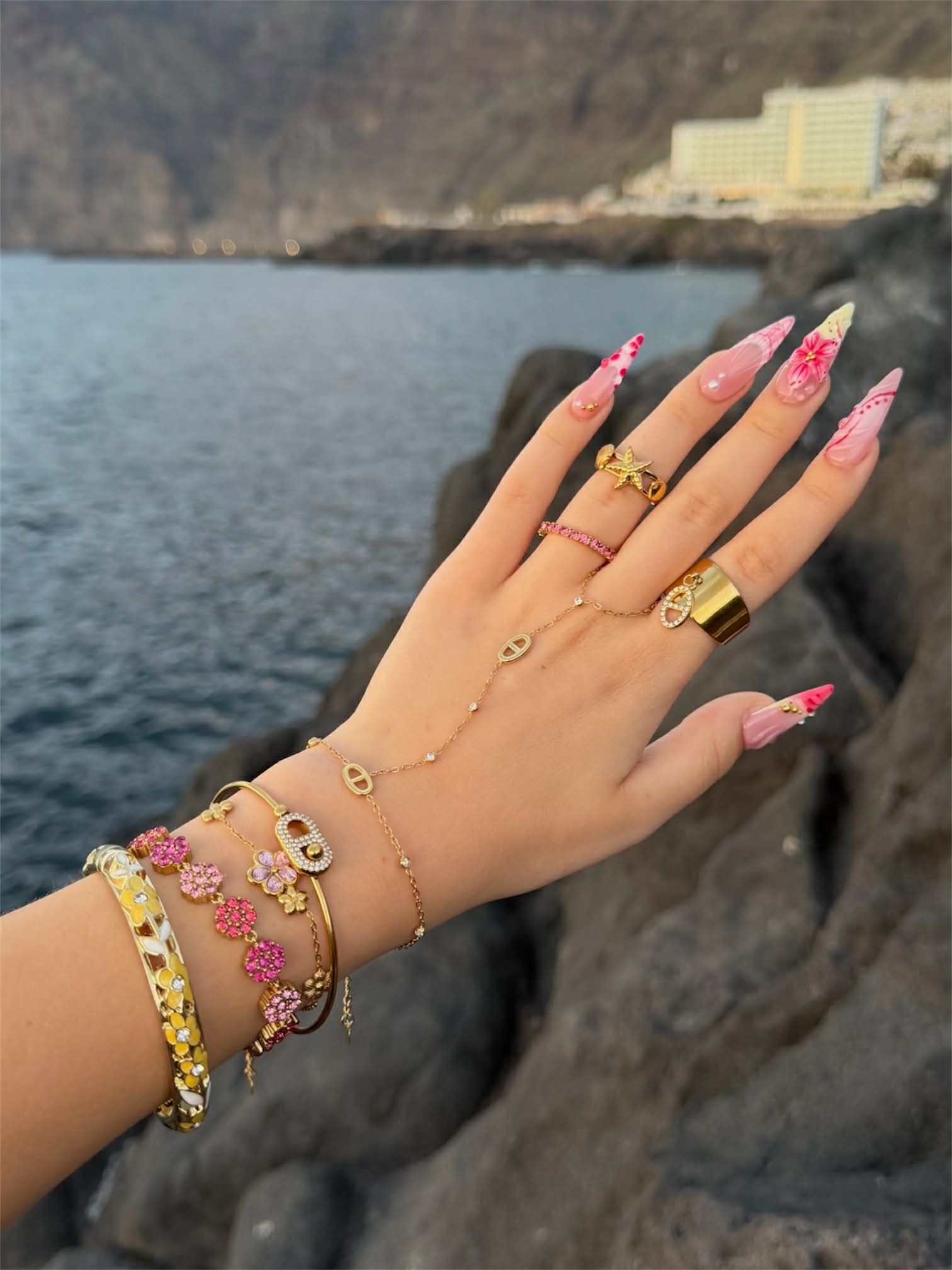Bague CÉON rose