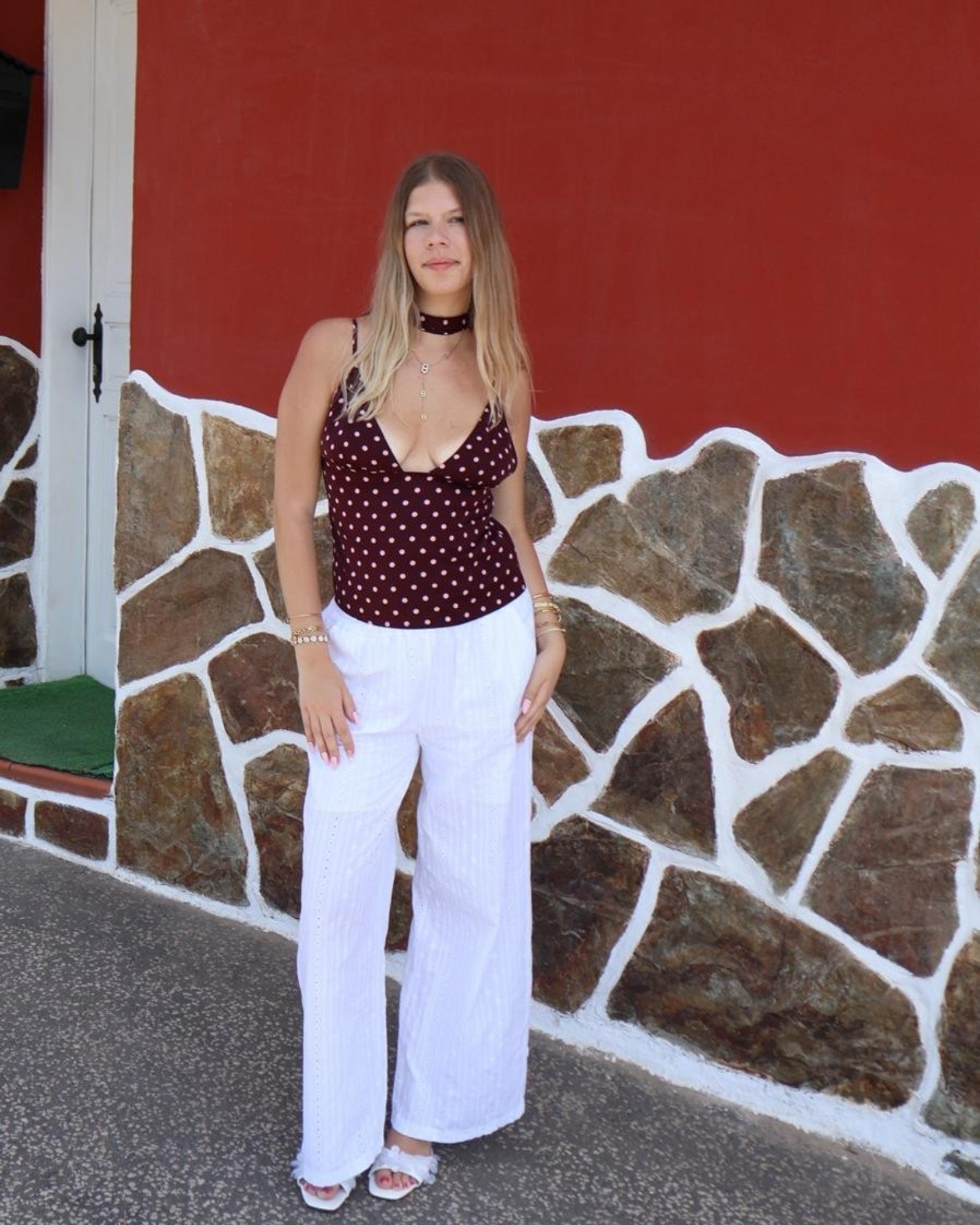 Top FLORIA marron