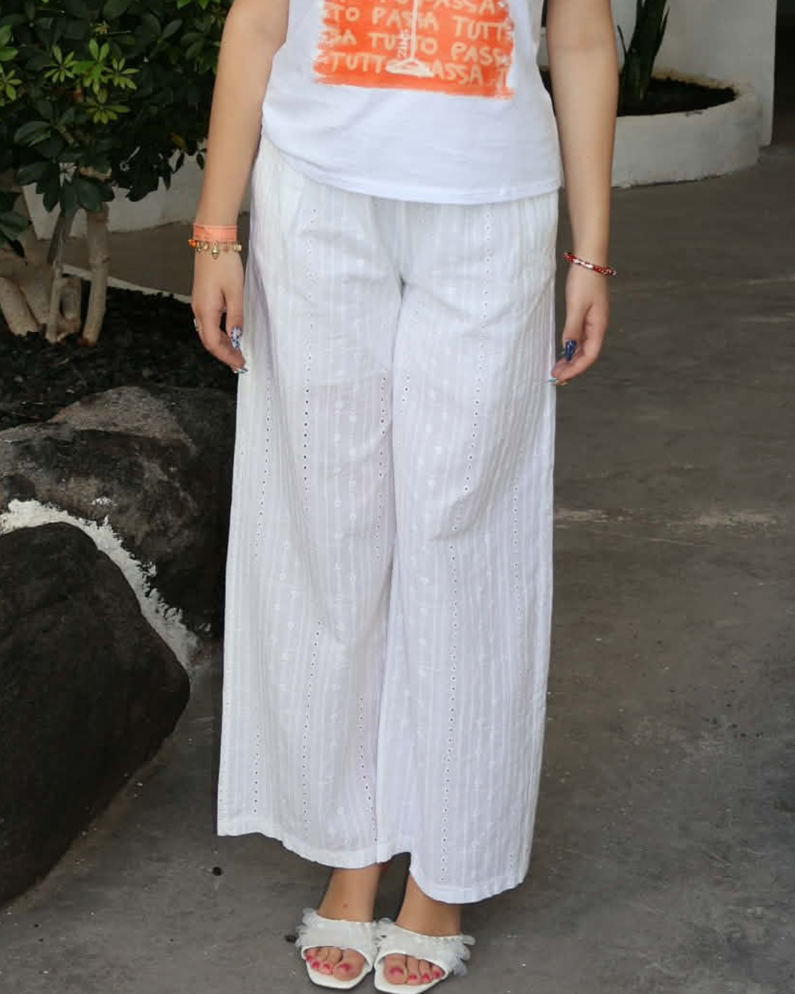 Pantalon AMBER blanc