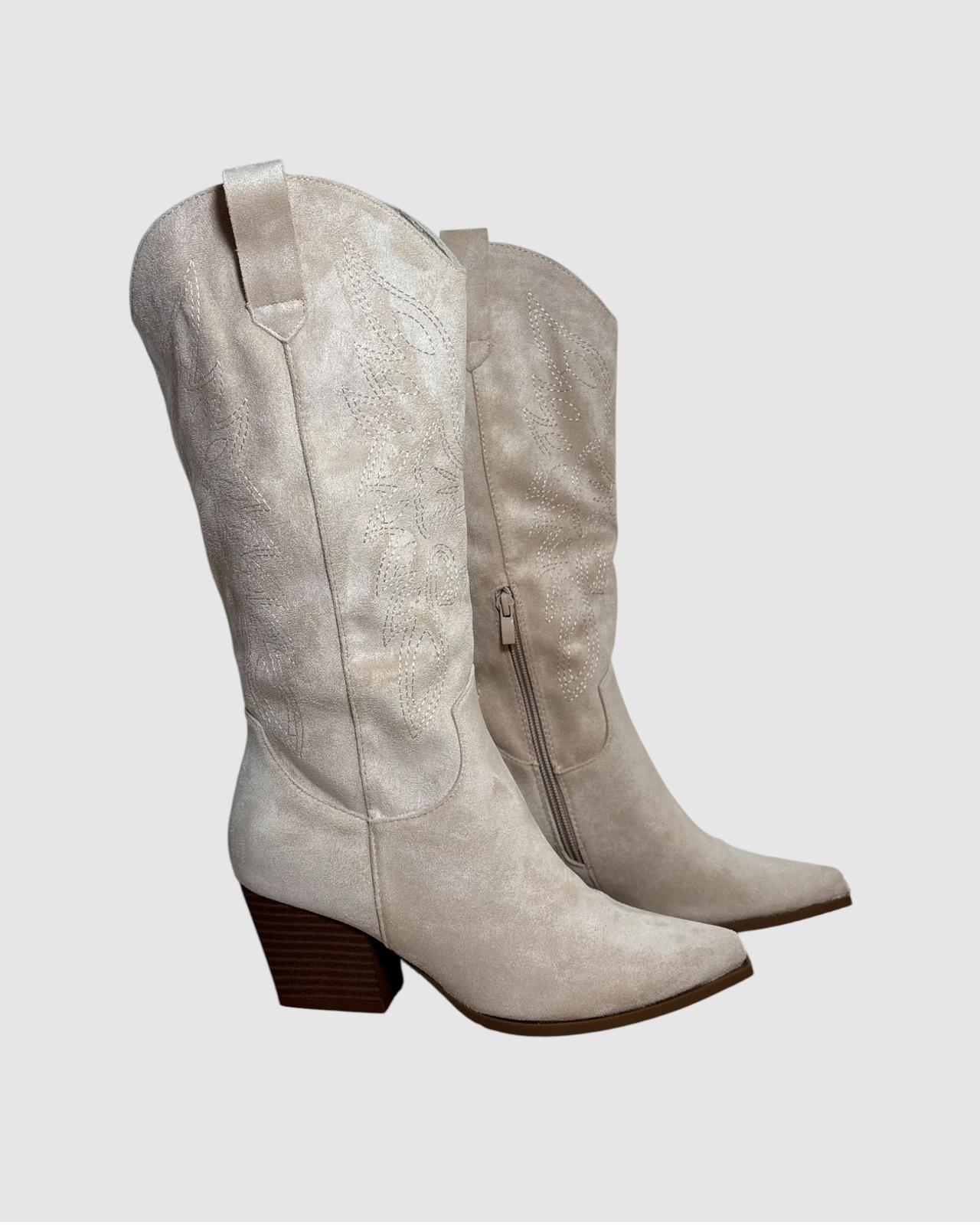 Santiags KEALIA beige claire