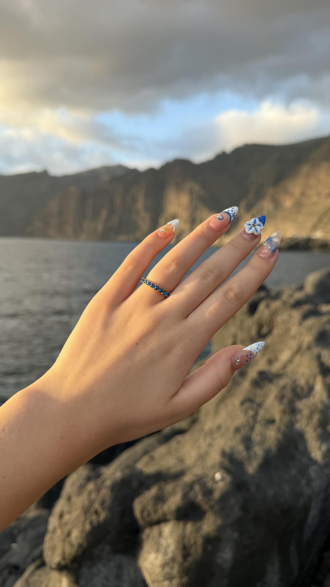 Bague CÉON bleu